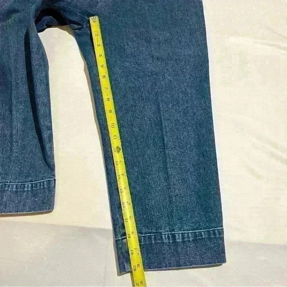 Vintage Ralph Lauren LRL Jeans Co Womens Baggy Stretch Zip Capris Pants 8P - Picture 5 of 7